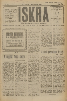 Iskra : dziennik polityczny, społeczny i literacki. R.15 (1924), nr 131