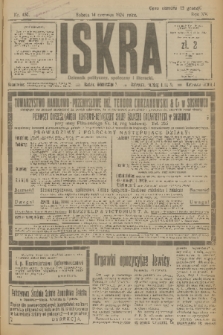 Iskra : dziennik polityczny, społeczny i literacki. R.15 (1924), nr 133