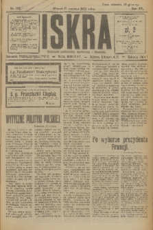 Iskra : dziennik polityczny, społeczny i literacki. R.15 (1924), nr 135