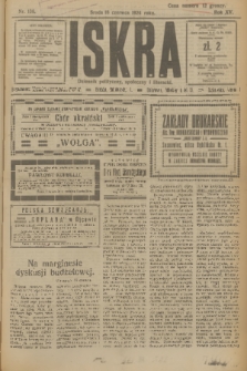 Iskra : dziennik polityczny, społeczny i literacki. R.15 (1924), nr 136