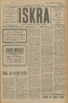 Iskra : dziennik polityczny, społeczny i literacki. R.15 (1924), nr 138