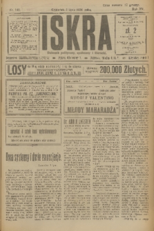 Iskra : dziennik polityczny, społeczny i literacki. R.15 (1924), nr 148