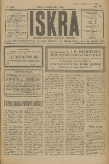 Iskra : dziennik polityczny, społeczny i literacki. R.15 (1924), nr 152