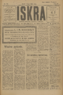 Iskra : dziennik polityczny, społeczny i literacki. R.15 (1924), nr 153