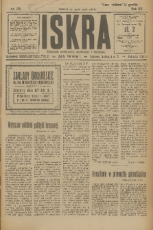 Iskra : dziennik polityczny, społeczny i literacki. R.15 (1924), nr 156