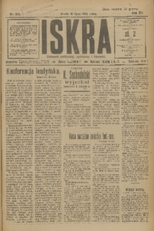 Iskra : dziennik polityczny, społeczny i literacki. R.15 (1924), nr 159