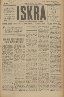 Iskra : dziennik polityczny, społeczny i literacki. R.15 (1924), nr 172