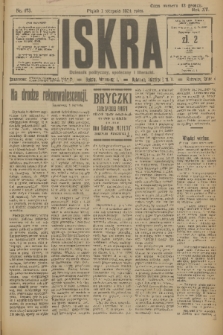 Iskra : dziennik polityczny, społeczny i literacki. R.15 (1924), nr 173