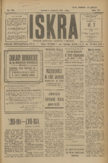 Iskra : dziennik polityczny, społeczny i literacki. R.15 (1924), nr 174