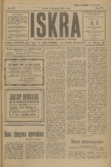 Iskra : dziennik polityczny, społeczny i literacki. R.15 (1924), nr 177