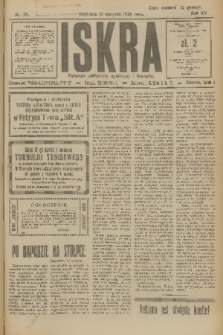 Iskra : dziennik polityczny, społeczny i literacki. R.15 (1924), nr 181