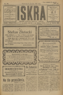 Iskra : dziennik polityczny, społeczny i literacki. R.15 (1924), nr 186