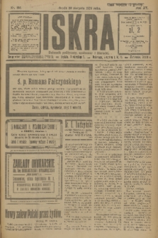 Iskra : dziennik polityczny, społeczny i literacki. R.15 (1924), nr 188