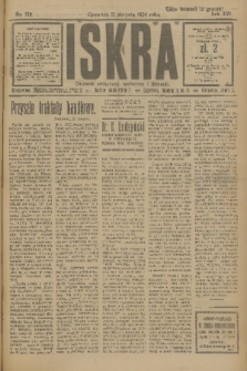 Iskra : dziennik polityczny, społeczny i literacki. R.15 (1924), nr 189