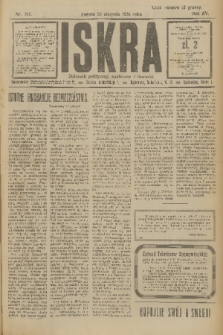 Iskra : dziennik polityczny, społeczny i literacki. R.15 (1924), nr 197