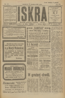 Iskra : dziennik polityczny, społeczny i literacki. R.15 (1924), nr 221