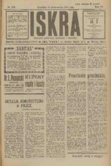 Iskra : dziennik polityczny, społeczny i literacki. R.15 (1924), nr 233