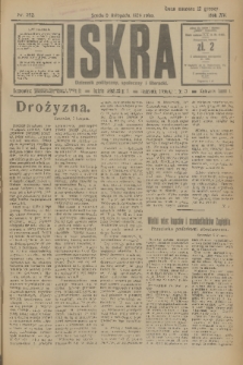 Iskra : dziennik polityczny, społeczny i literacki. R.15 (1924), nr 252