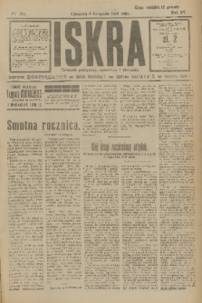 Iskra : dziennik polityczny, społeczny i literacki. R.15 (1924), nr 253