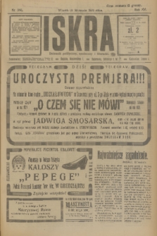 Iskra : dziennik polityczny, społeczny i literacki. R.15 (1924), nr 263