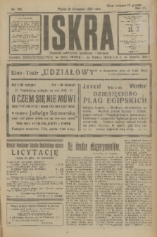 Iskra : dziennik polityczny, społeczny i literacki. R.15 (1924), nr 266