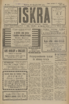 Iskra : dziennik polityczny, społeczny i literacki. R.15 (1924), nr 274