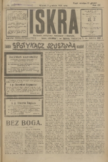 Iskra : dziennik polityczny, społeczny i literacki. R.15 (1924), nr 275