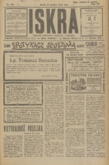 Iskra : dziennik polityczny, społeczny i literacki. R.15 (1924), nr 281
