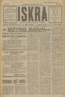 Iskra : dziennik polityczny, społeczny i literacki. R.15 (1924), nr 288