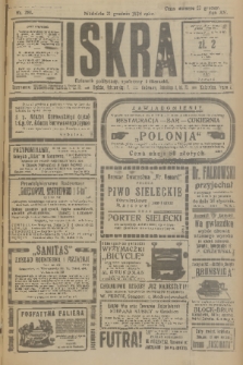 Iskra : dziennik polityczny, społeczny i literacki. R.15 (1924), nr 291