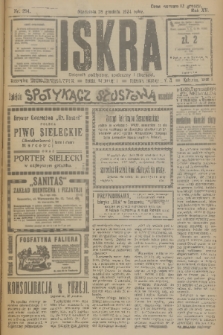 Iskra : dziennik polityczny, społeczny i literacki. R.15 (1924), nr 294