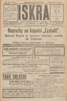 Iskra : dziennik polityczny, społeczny i literacki. R.16 (1925), nr 9