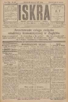 Iskra : dziennik polityczny, społeczny i literacki. R.16 (1925), nr 19