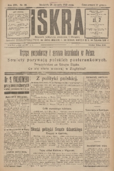 Iskra : dziennik polityczny, społeczny i literacki. R.16 (1925), nr 20