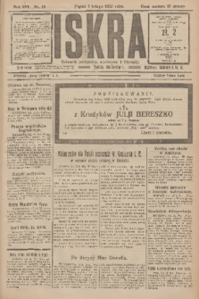 Iskra : dziennik polityczny, społeczny i literacki. R.16 (1925), nr 29