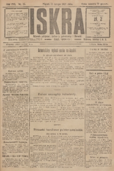 Iskra : dziennik polityczny, społeczny, gospodarczy i literacki. R.16 (1925), nr 35