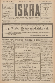 Iskra : dziennik polityczny, społeczny, gospodarczy i literacki. R.16 (1925), nr 56