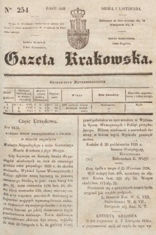 Gazeta Krakowska. 1838, nr 254