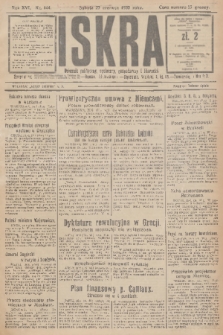 Iskra : dziennik polityczny, społeczny, gospodarczy i literacki. R.16 (1925), nr 144