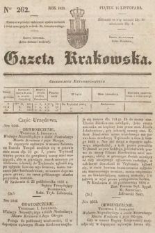 Gazeta Krakowska. 1838, nr 262