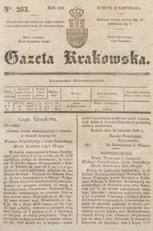 Gazeta Krakowska. 1838, nr 263