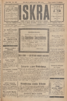 Iskra : dziennik polityczny, społeczny, gospodarczy i literacki. R.16 (1925), nr 227