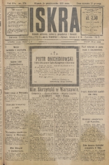 Iskra : dziennik polityczny, społeczny, gospodarczy i literacki. R.16 (1925), nr 239