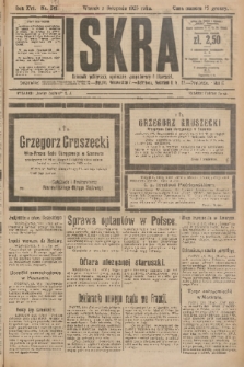 Iskra : dziennik polityczny, społeczny, gospodarczy i literacki. R.16 (1925), nr 251