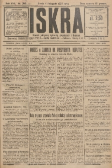 Iskra : dziennik polityczny, społeczny, gospodarczy i literacki. R.16 (1925), nr 252