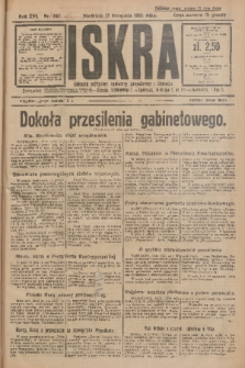 Iskra : dziennik polityczny, społeczny, gospodarczy i literacki. R.16 (1925), nr 262