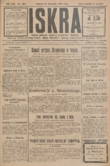 Iskra : dziennik polityczny, społeczny, gospodarczy i literacki. R.16 (1925), nr 273