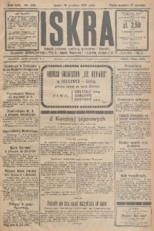 Iskra : dziennik polityczny, społeczny, gospodarczy i literacki. R.16 (1925), nr 296