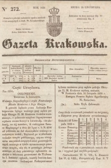 Gazeta Krakowska. 1838, nr 272