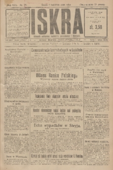 Iskra : dziennik polityczny, społeczny, gospodarczy i literacki. R.17 (1926), nr 78